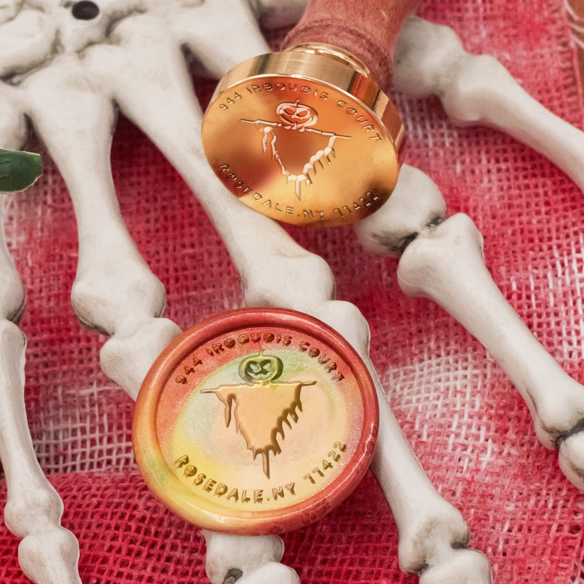Custom Halloween Address Wax Seal Stamp - Style 14 1