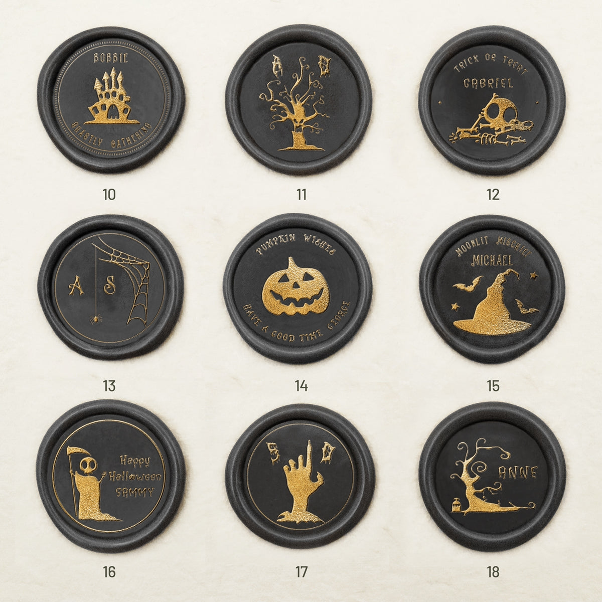 Custom Halloween Name Wax Seal Stamp-sku2