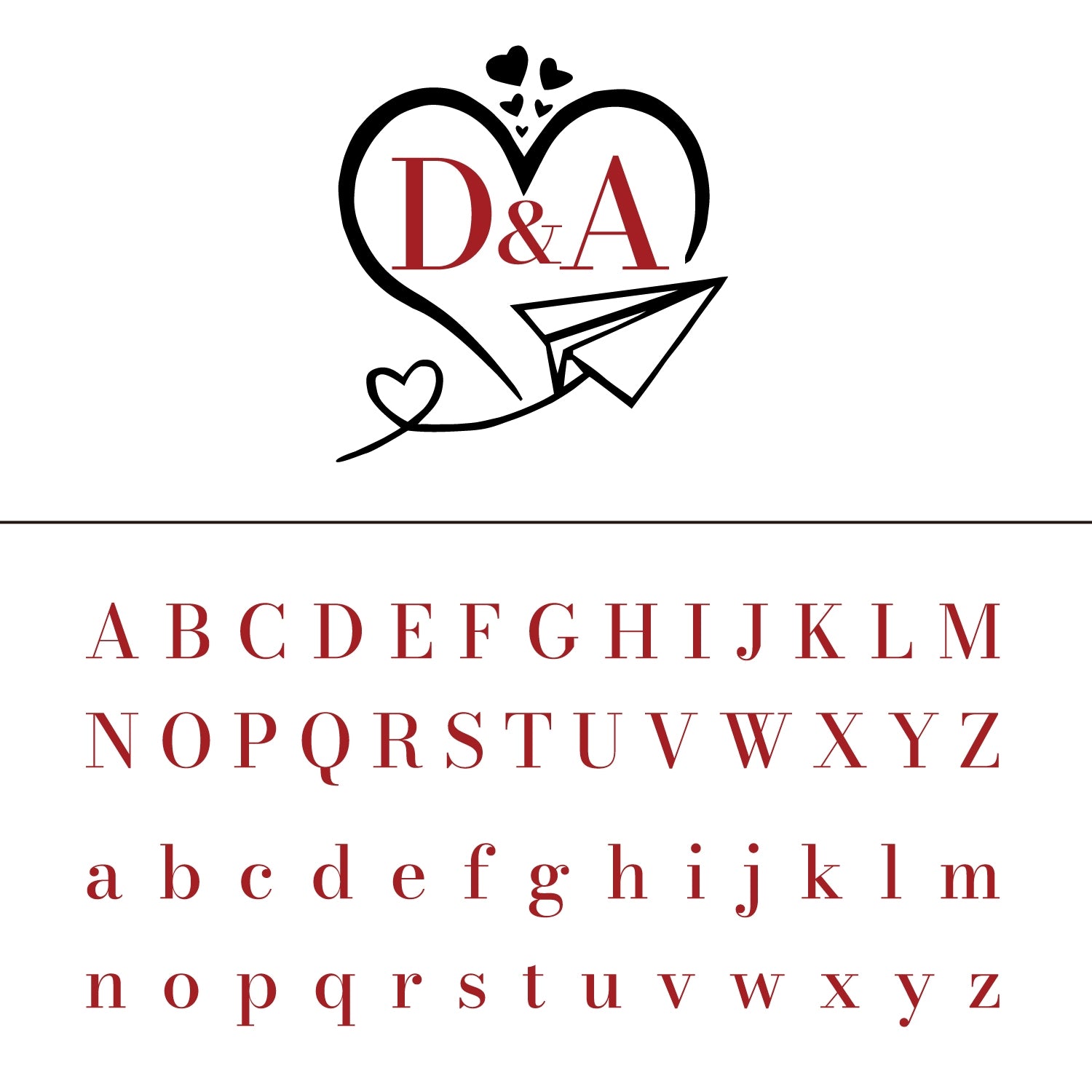 Custom Heart Airplane Wedding Monogram Wax Seal Stamp 19