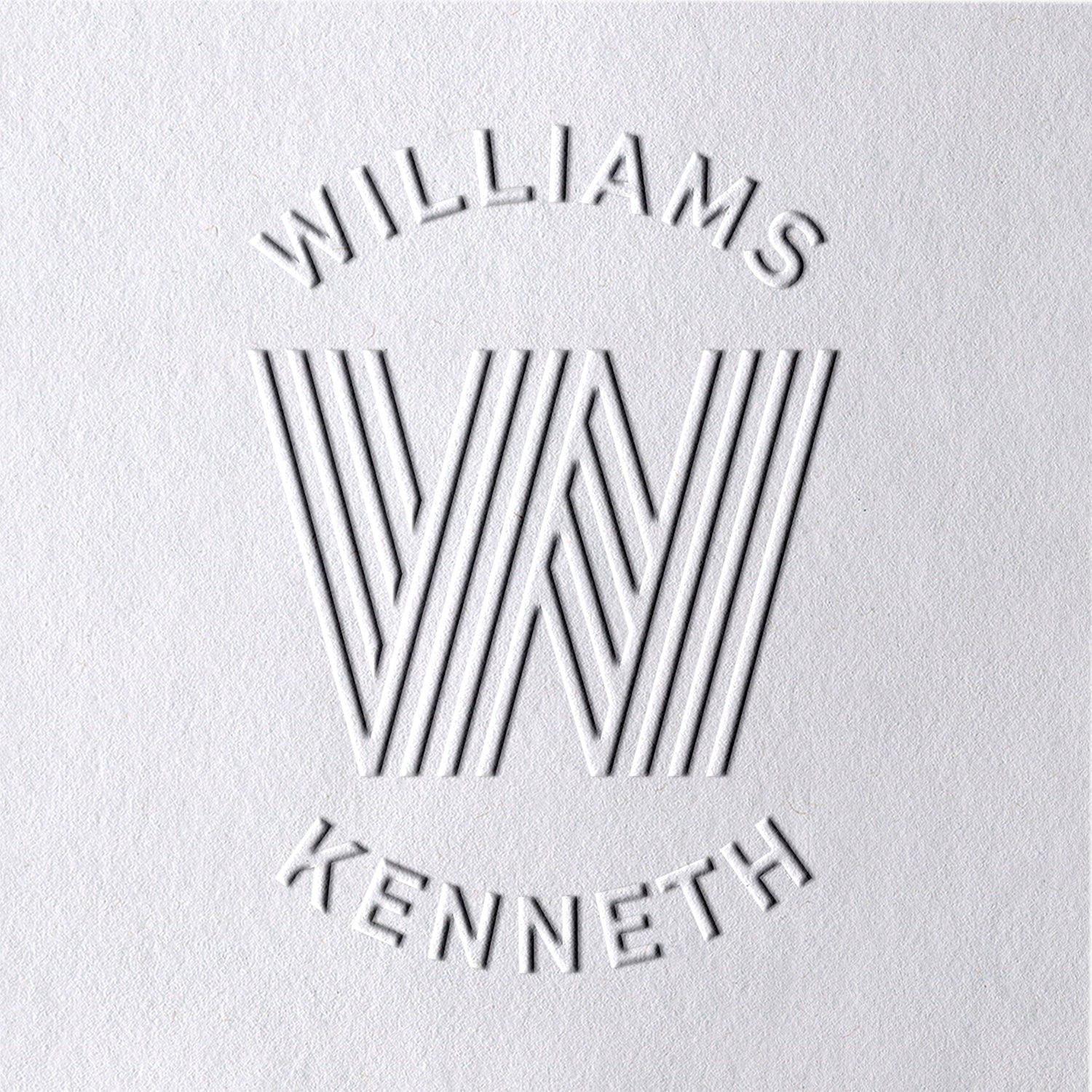 Custom Linear Initial Name Embosser 3111