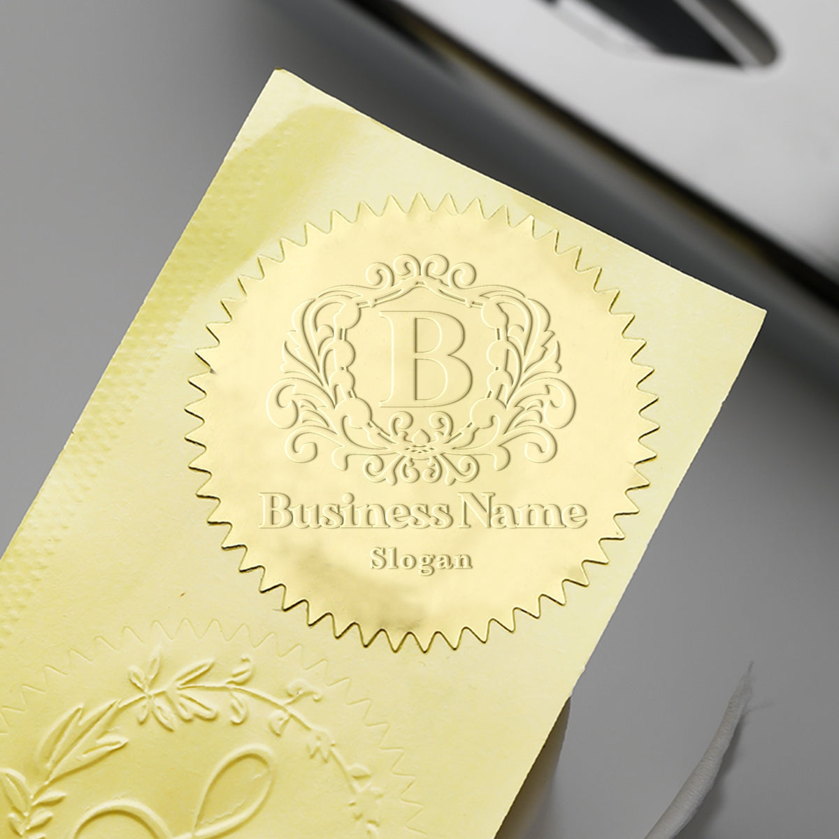 Custom Logo Embosser - Style 16 - Stamprints1