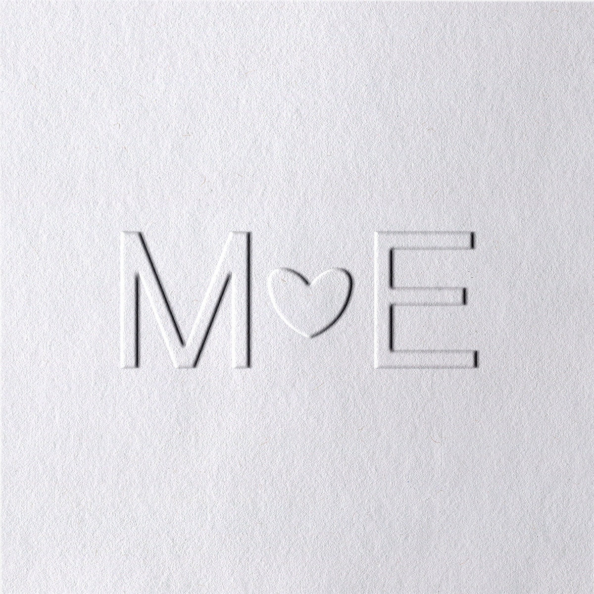 Custom Loving Heart with Horizontal Initials Minimalist Wedding Embosser 21