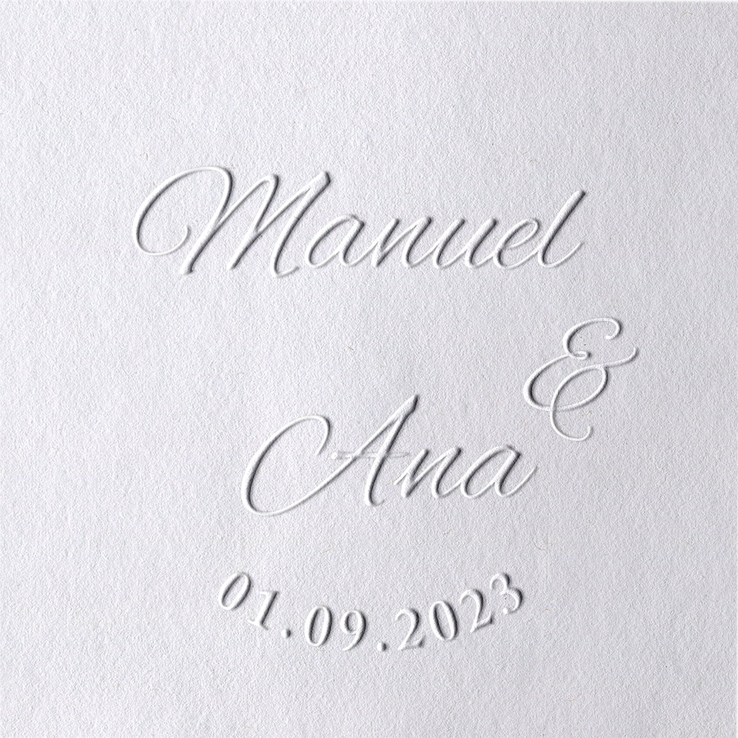 Custom Minimalist Name Wedding Embosser - Style 2 -21