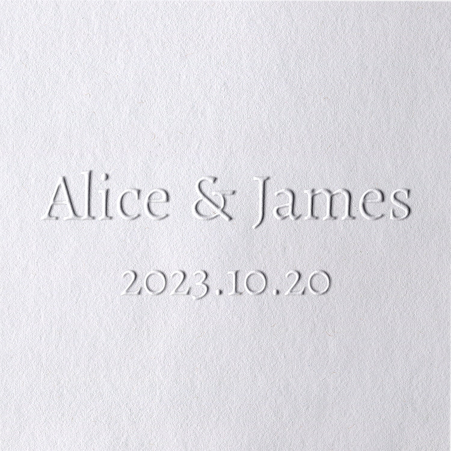 Custom Minimalist Name Wedding Embosser - Style 7 -71