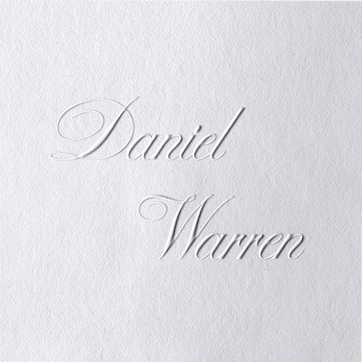 Custom Minimalist Name Wedding Embosser - Style 8 -81