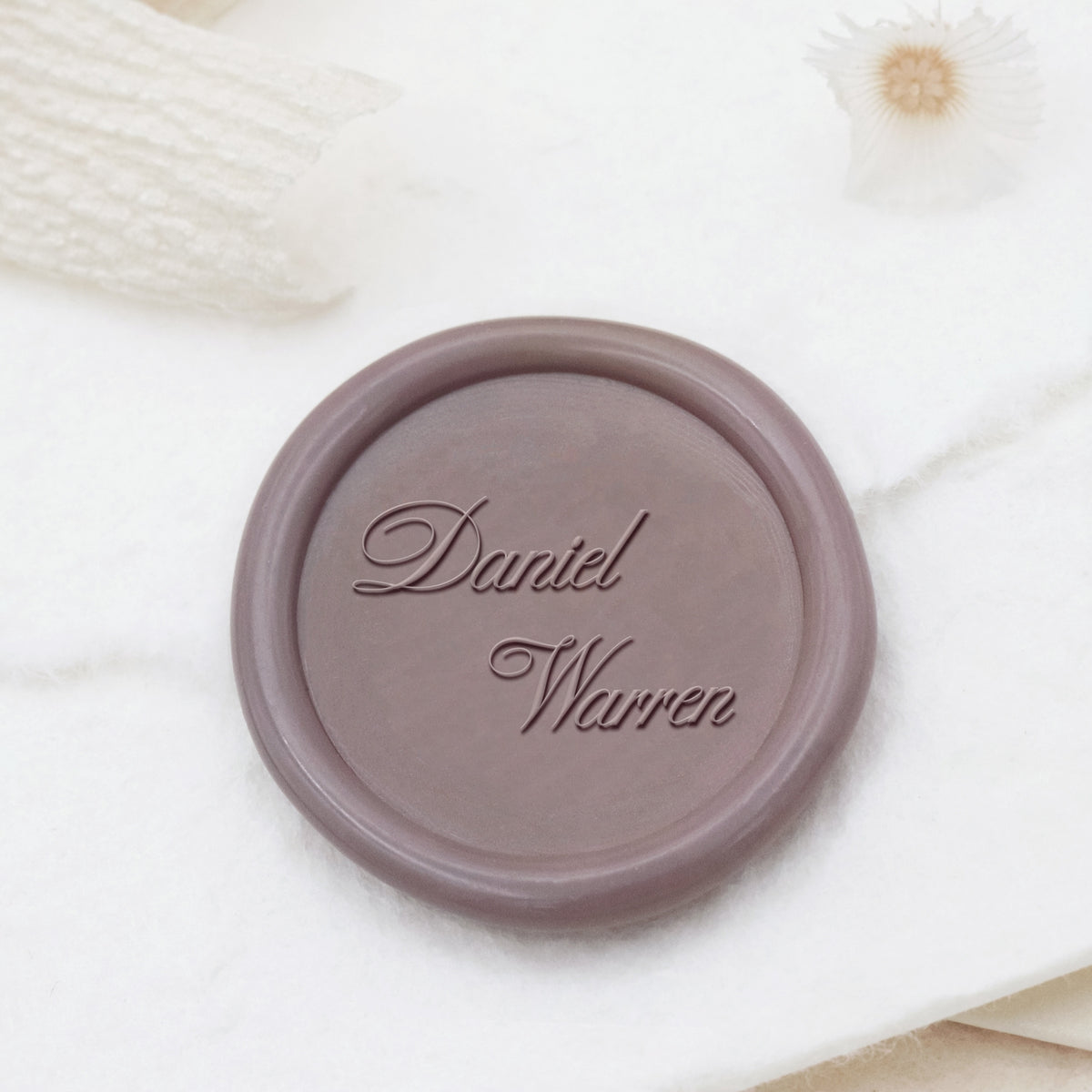 Custom Minimalist Name Wedding Wax Seal Stamp - Style 8 1