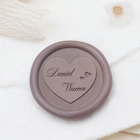 Custom Minimalist Name Wedding Wax Seal Stamp (9 Designs) 1