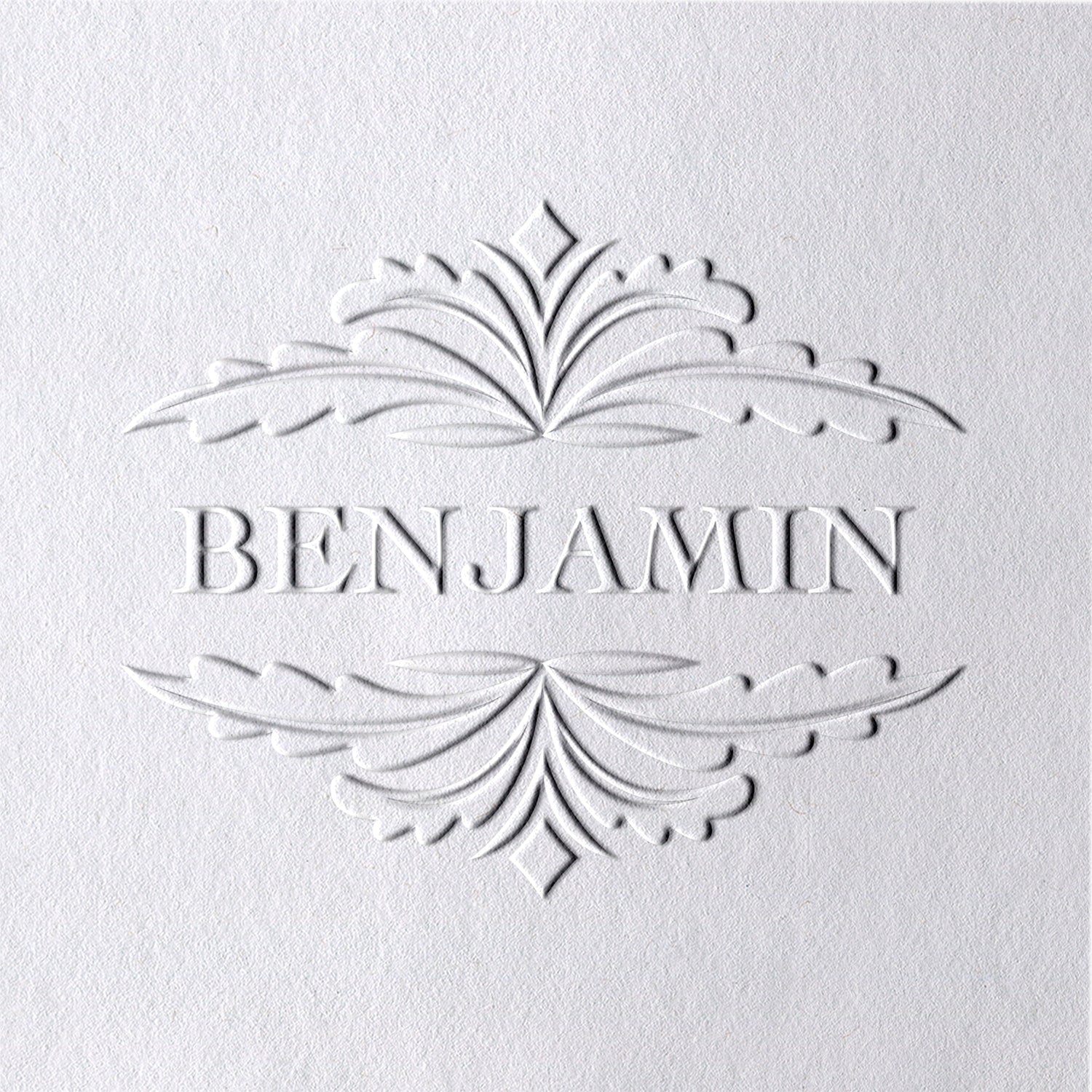 Custom Modern Pattern Name Embosser 131