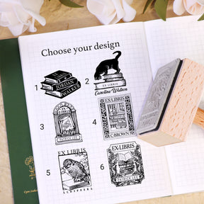 Custom Other Series Book Wooden Rubber Stamps (12 Designs)4