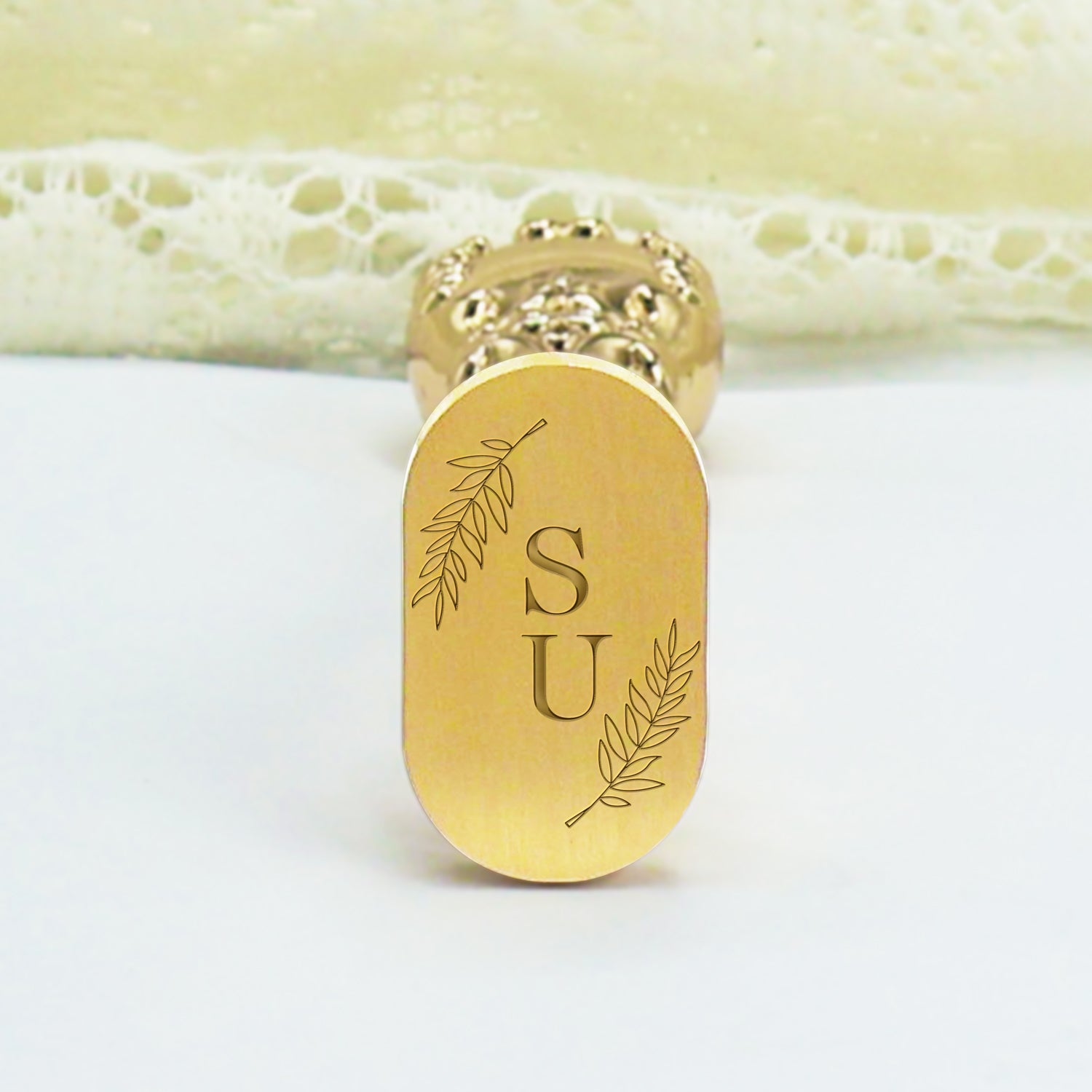 Custom Oval Wedding Wax Seal Stamp - Style 19 4