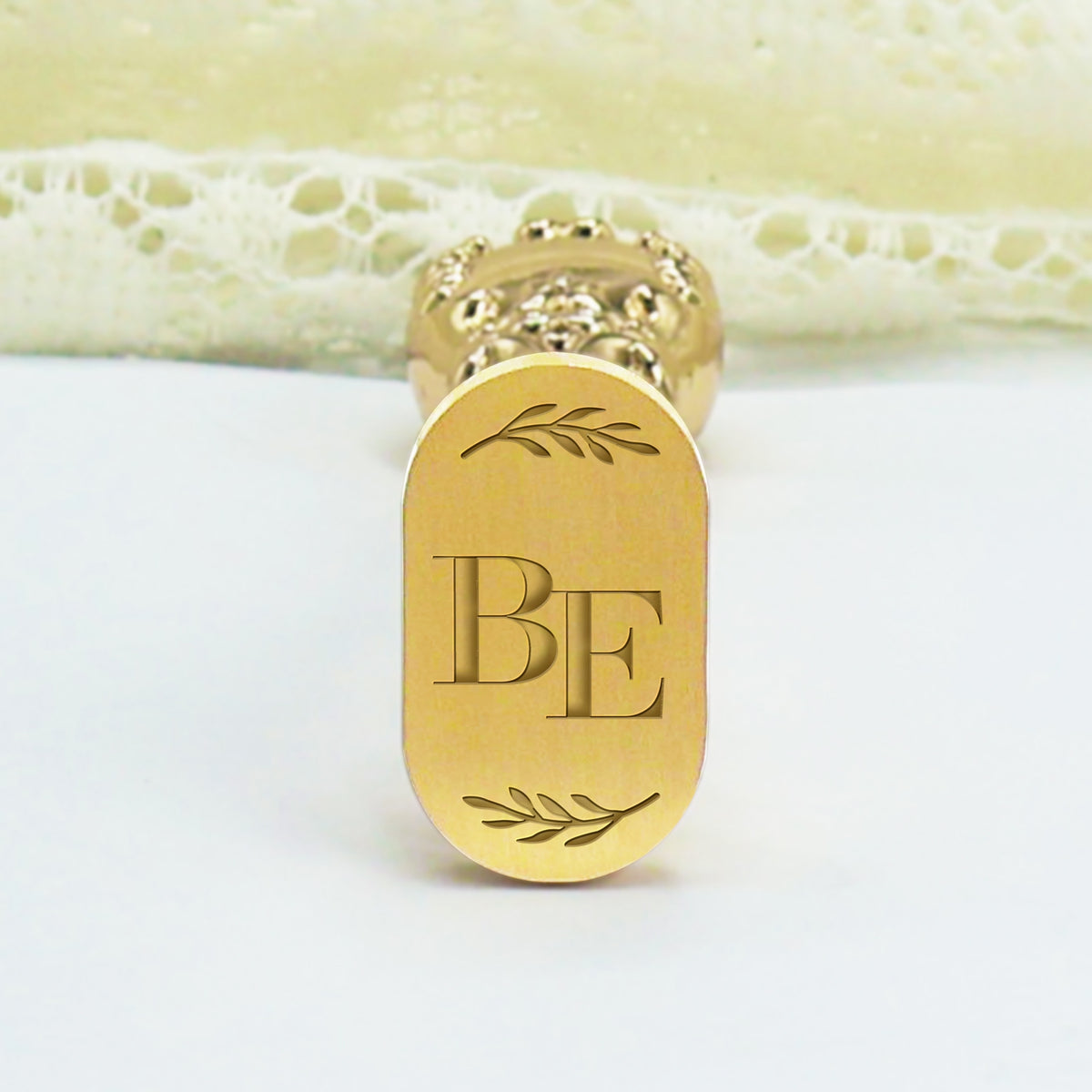 Custom Oval Wedding Wax Seal Stamp - Style 6 4