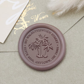 Custom Peony Address Wax Seal Stamp-22 1