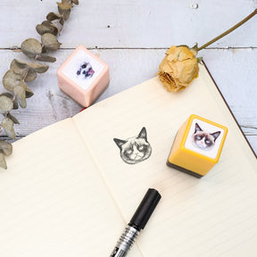 Custom Pet Head Portrait Stamp, Custom Cat & Dog Stamp From Photo, Personalize Stamp on Assignments, Kids Stamp, Valentine's Day Gift 10