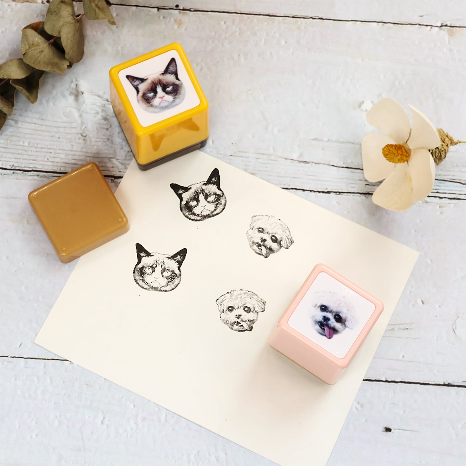 Custom Pet Head Portrait Stamp, Custom Cat & Dog Stamp From Photo, Personalize Stamp on Assignments, Kids Stamp, Valentine's Day Gift 11