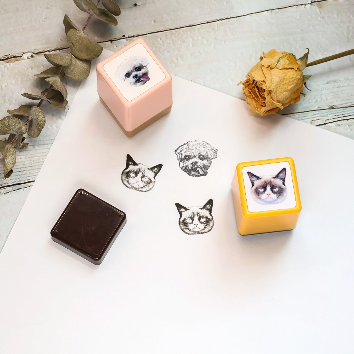 Custom Pet Head Portrait Stamp, Custom Cat & Dog Stamp From Photo, Personalize Stamp on Assignments, Kids Stamp, Valentine's Day Gift 12