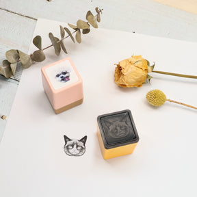 Custom Pet Head Portrait Stamp, Custom Cat & Dog Stamp From Photo, Personalize Stamp on Assignments, Kids Stamp, Valentine's Day Gift 16