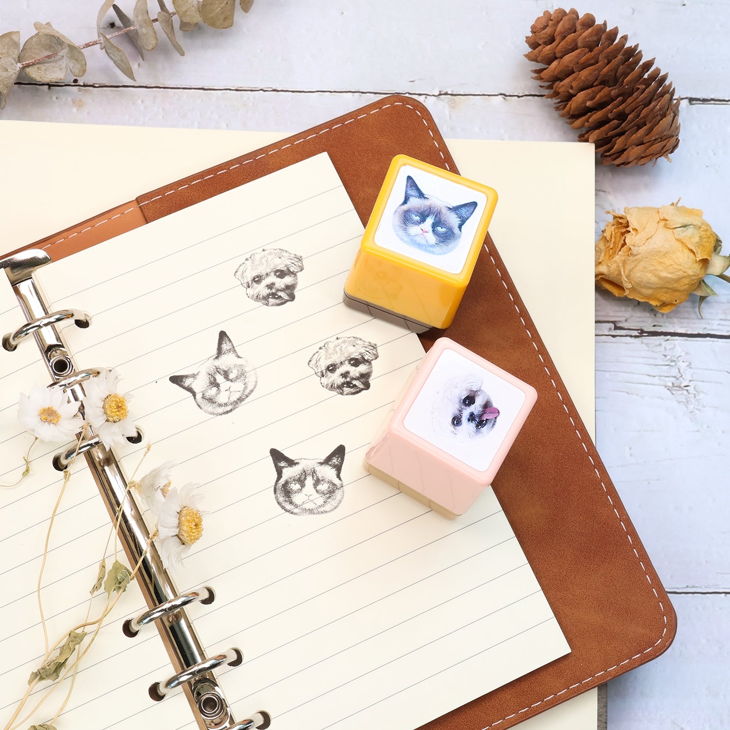 Custom Pet Head Portrait Stamp, Custom Cat & Dog Stamp From Photo, Personalize Stamp on Assignments, Kids Stamp, Valentine's Day Gift 6