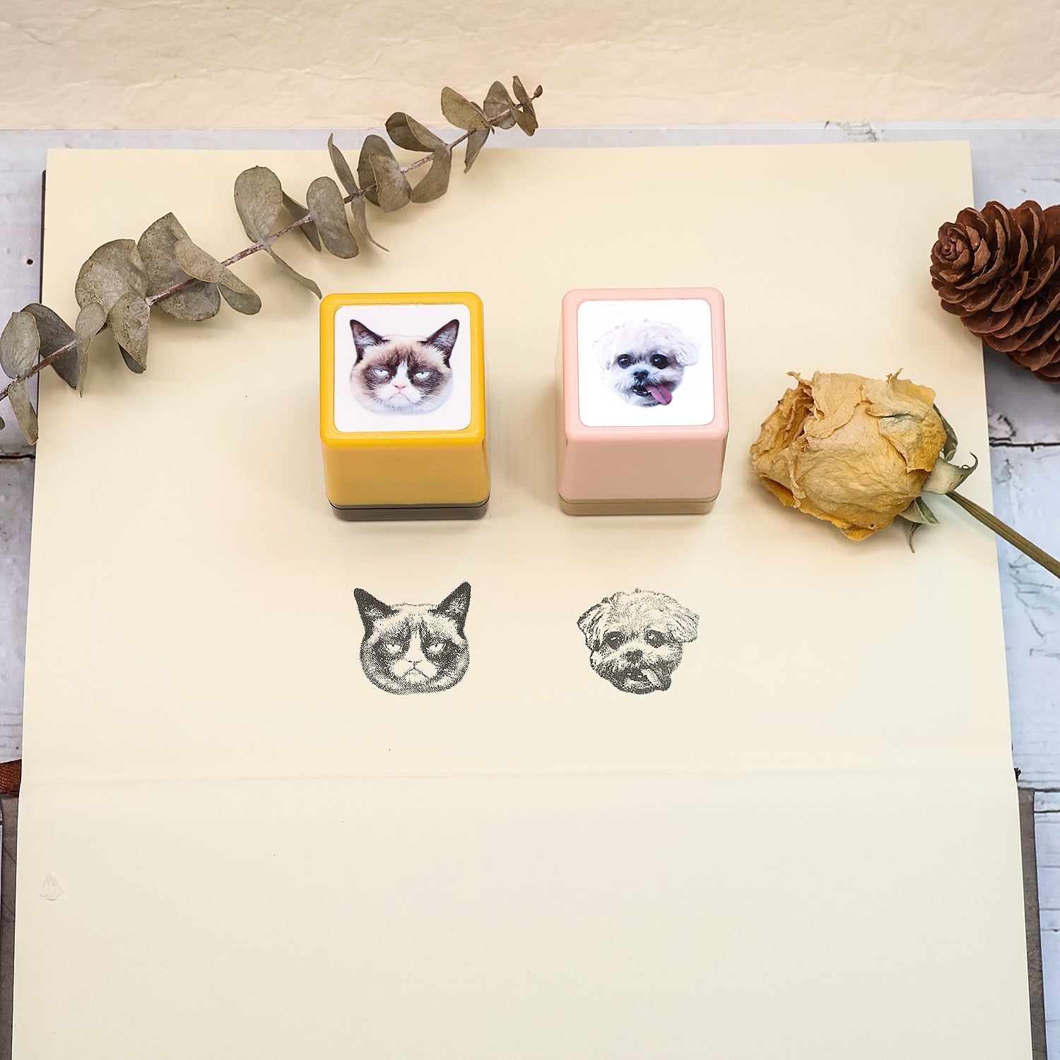 Custom Pet Head Portrait Stamp, Custom Cat & Dog Stamp From Photo, Personalize Stamp on Assignments, Kids Stamp, Valentine's Day Gift 9