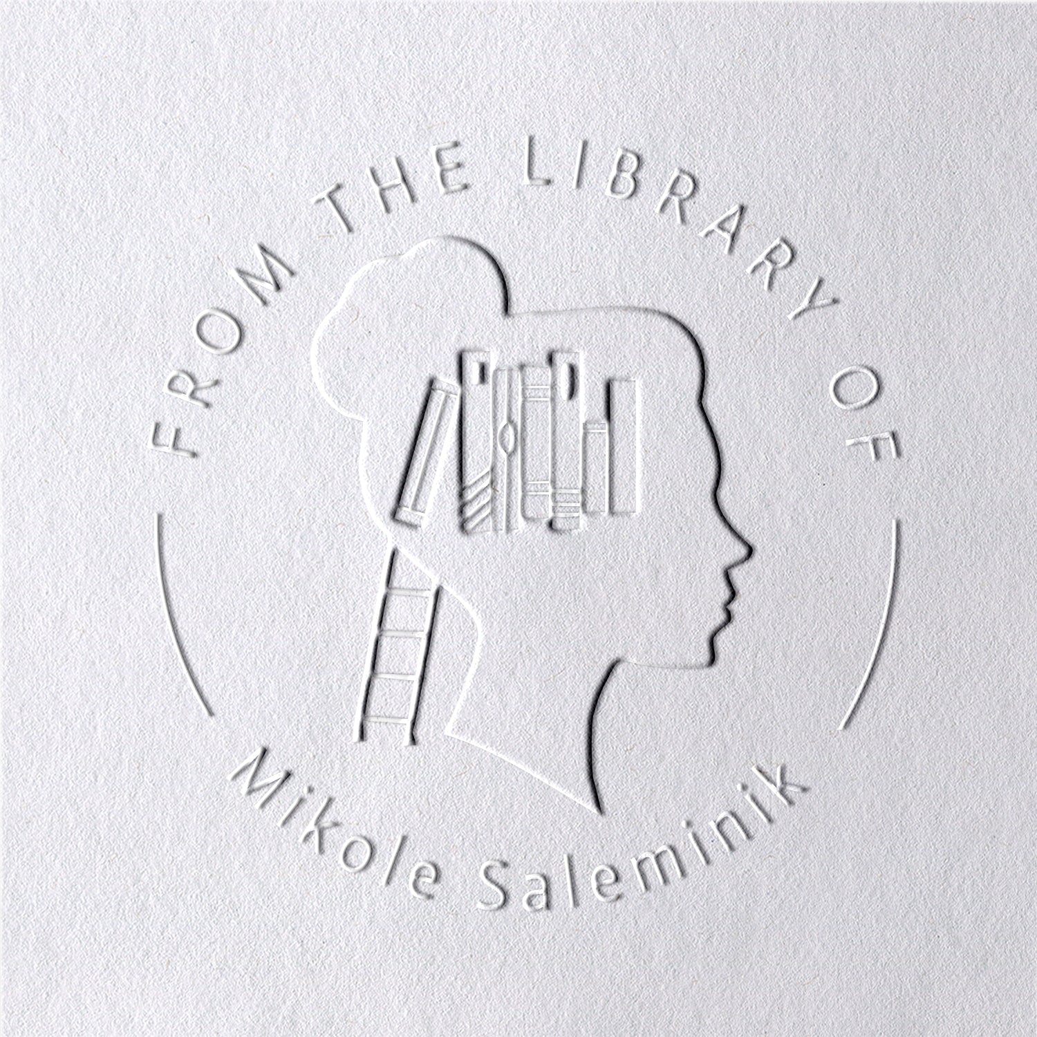 Custom PhD From The Library Of Book Embosser2