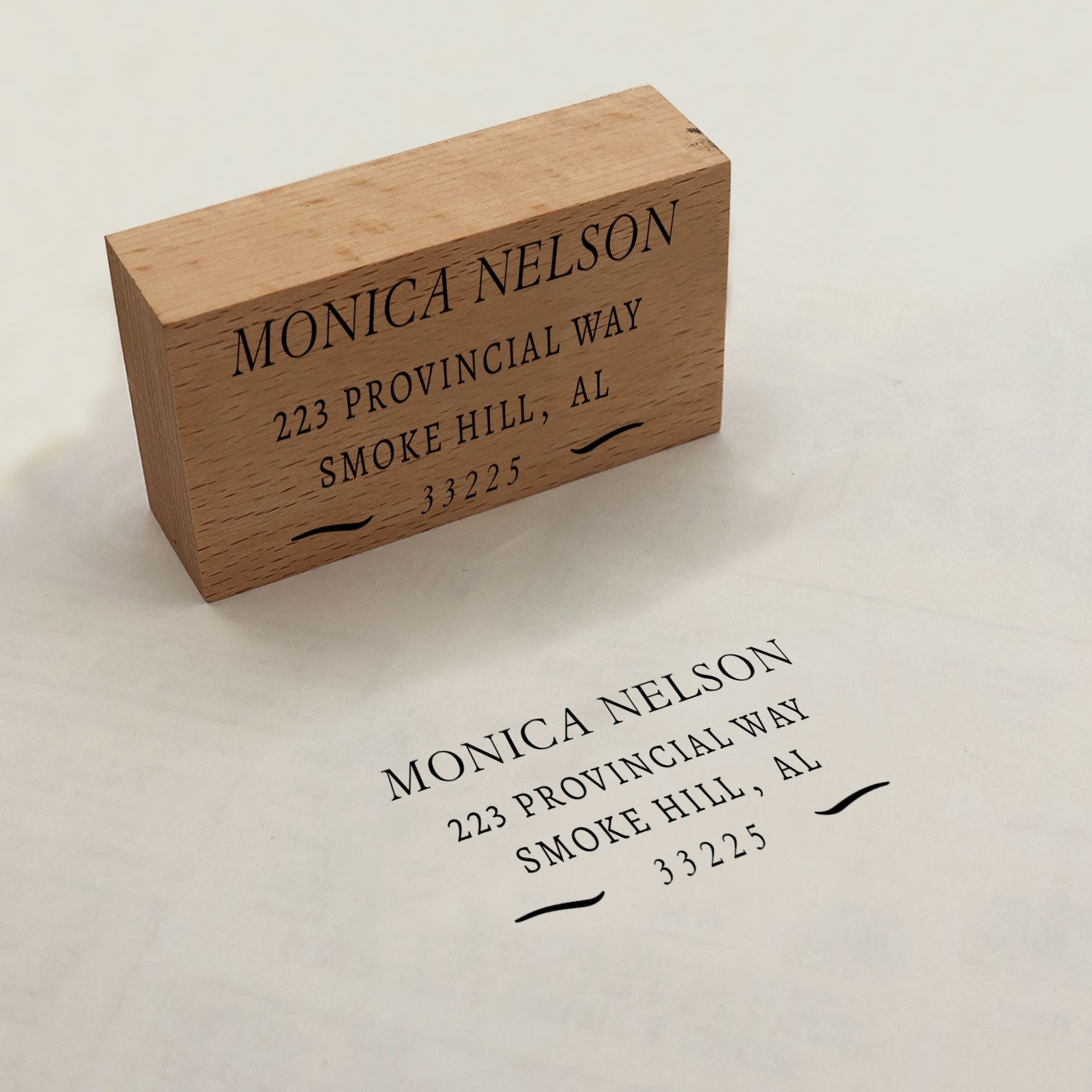 Personalize Your Mailings with Custom Return Address Wooden Rubber