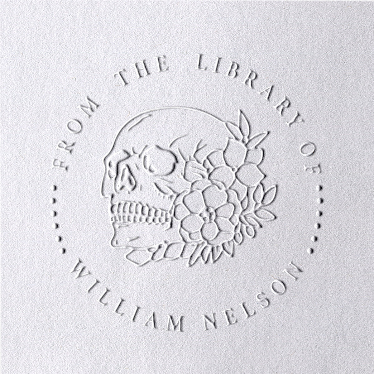 Custom Skull From The Library Of Book Embosser2