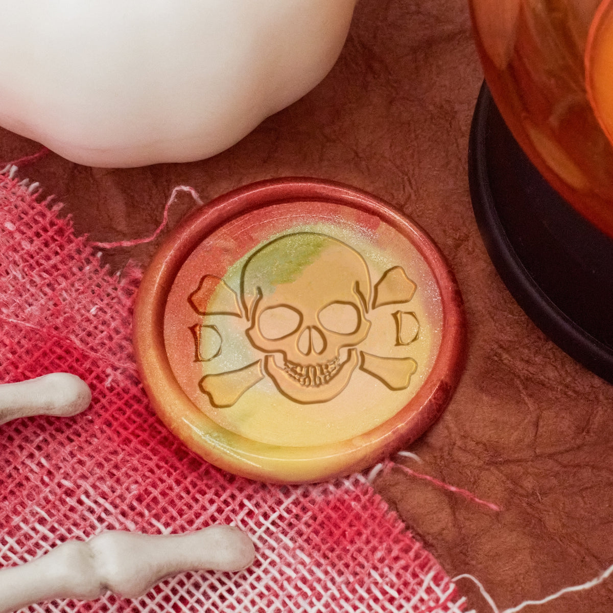 Custom Skull Halloween Name Wax Seal Stamp 2