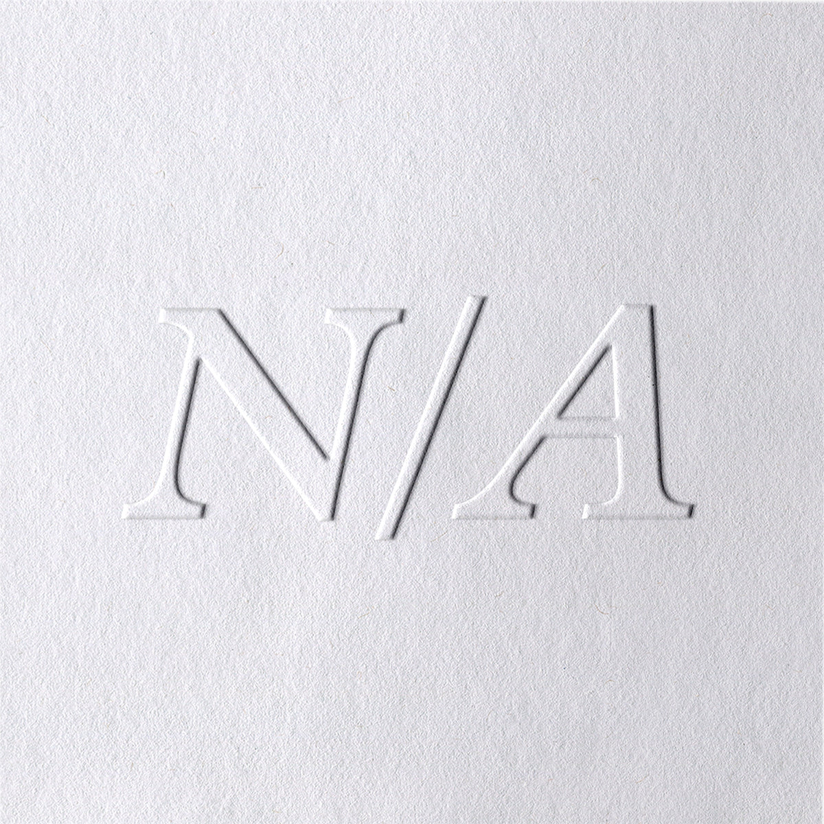 Custom Slash Sign Minimalist Initials Wedding Embosser 51