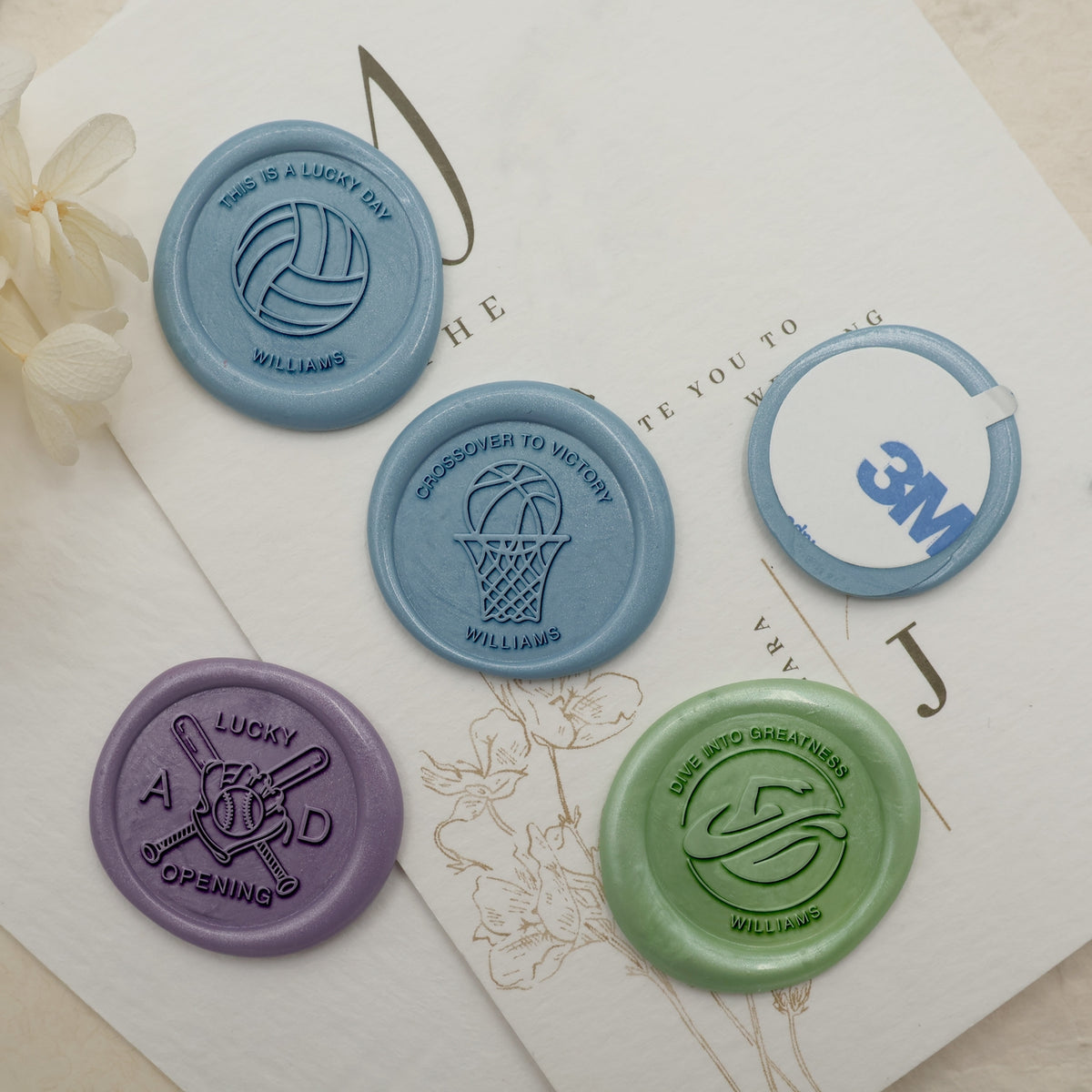 Custom Sports Name Wax Seal Stamp (27 Designs) - Stamprints2