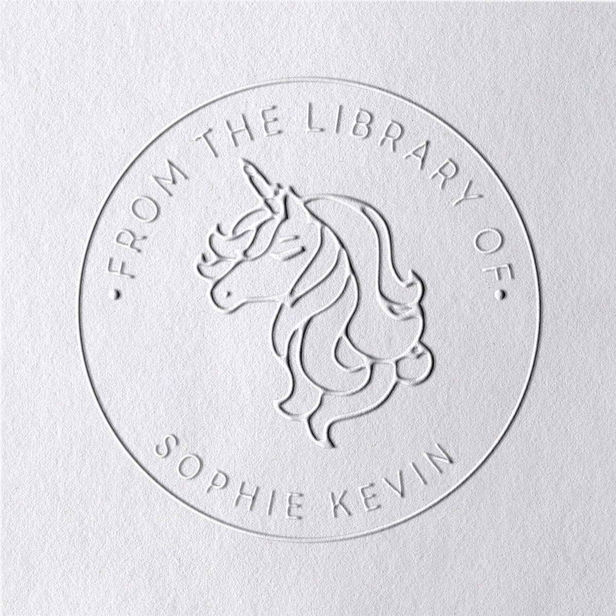 Custom Unicorn From The Library Of Book Embosser2