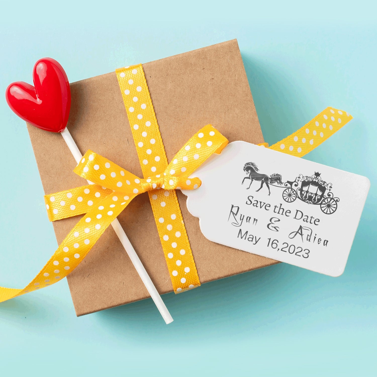 Custom Wedding Save the Date Rubber Stamp (25 Designs)5