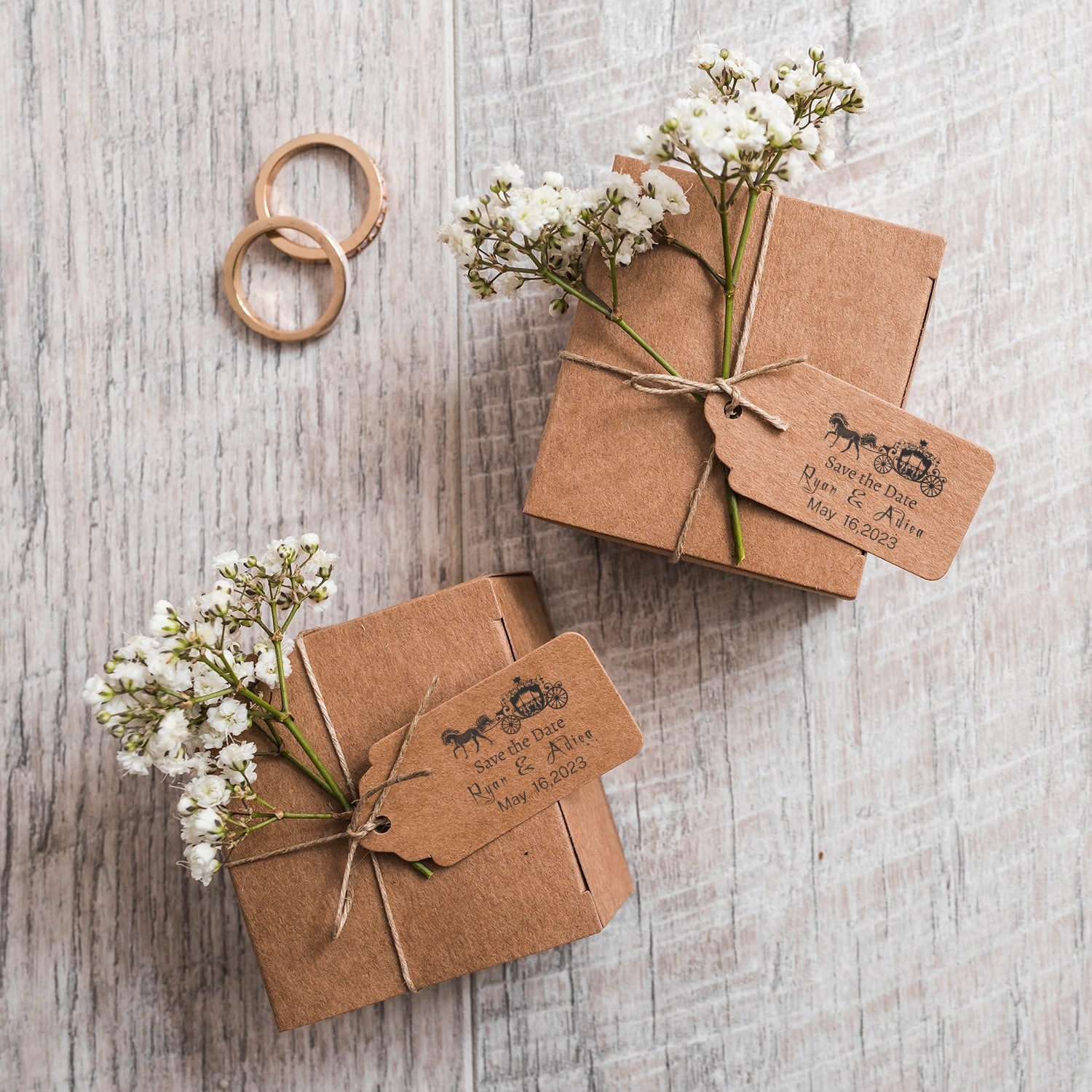 Custom Wedding Save the Date Rubber Stamp (25 Designs)6