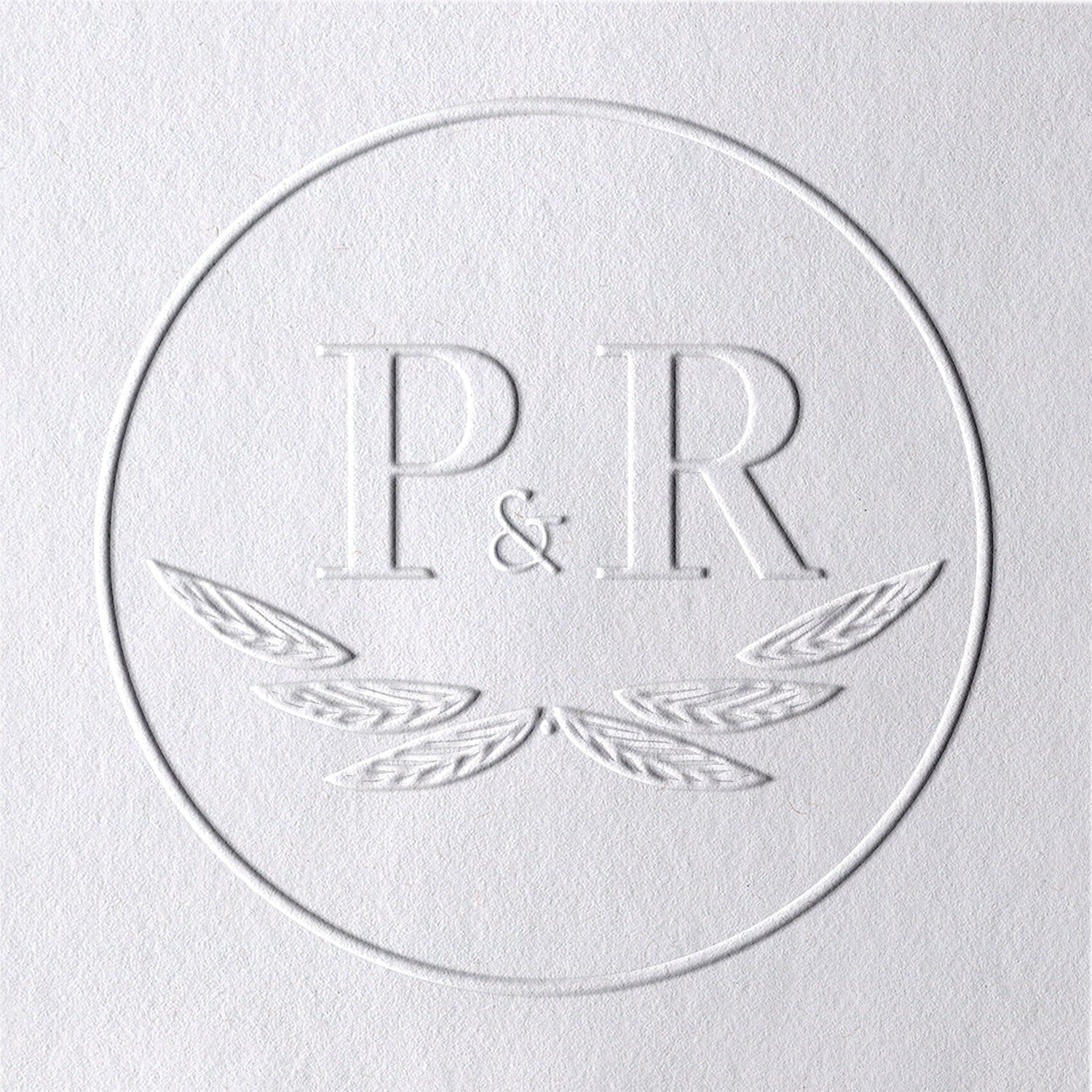 Custom Wing Wedding Monogram Embosser 101