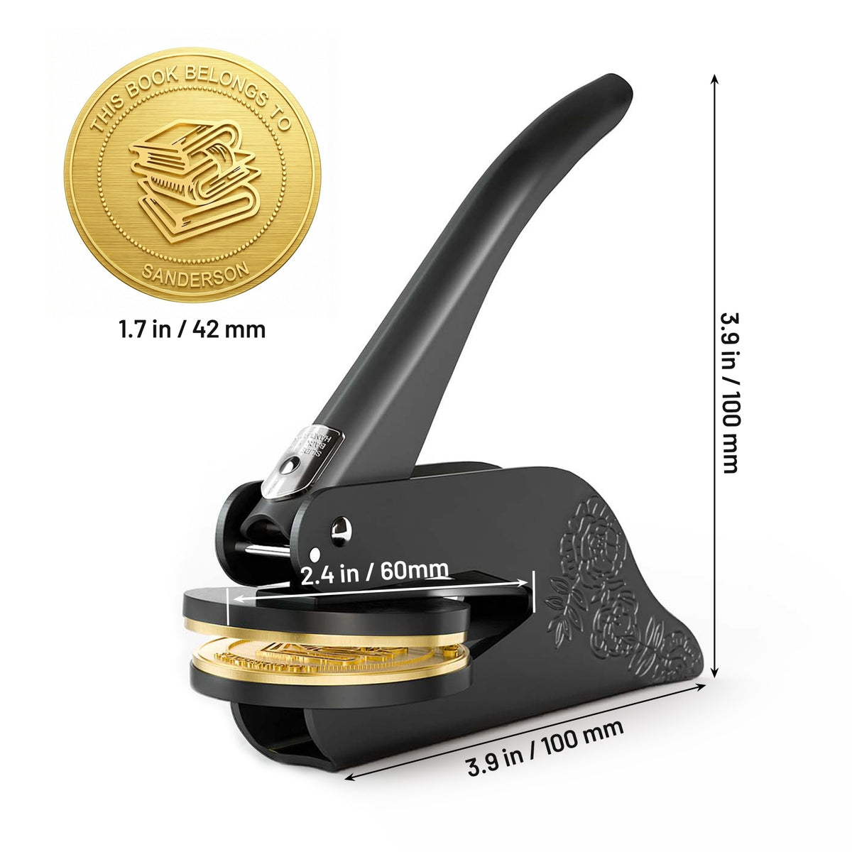 Emboster Custom Logo Embosser Style 7 | Professional Seal Design by Stamprints