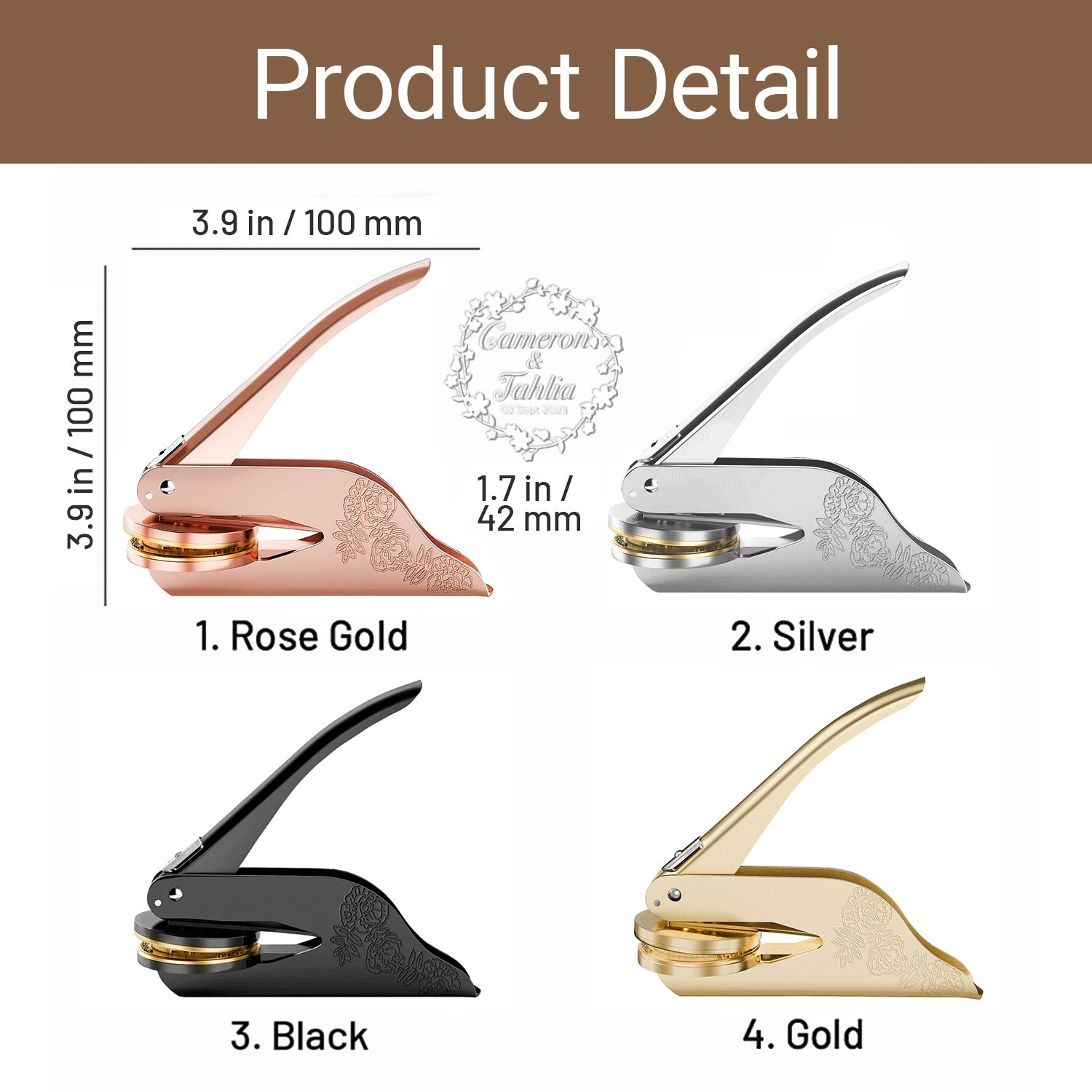 custom embosser sku detail