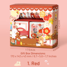 Cute Cartoon Animal Gift Box Scrapbook Kit sku-1