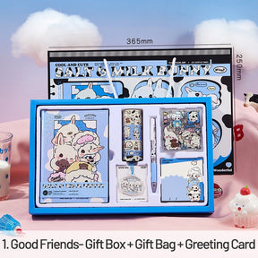 Cute Cartoon Animal Series Bunnies Journal Gift Box Set sku-11