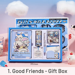 Cute Cartoon Animal Series Bunnies Journal Gift Box Set sku-1