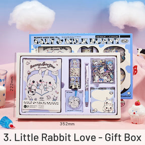 Cute Cartoon Animal Series Bunnies Journal Gift Box Set sku-3