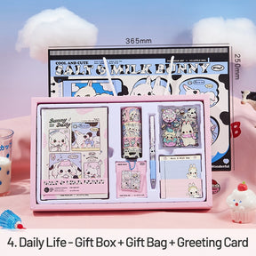 Cute Cartoon Animal Series Bunnies Journal Gift Box Set sku-44