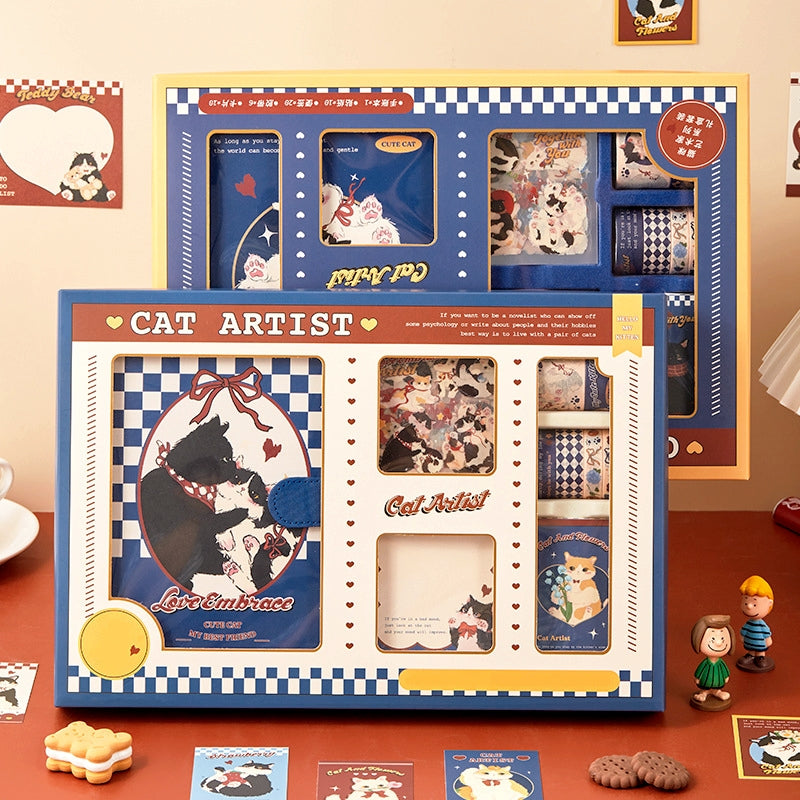 Cute Cartoon Animal Series Kitty Journal Gift Box Set b7