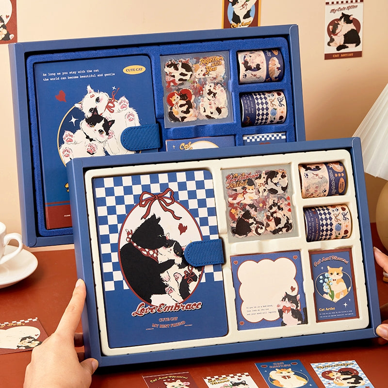 Cute Cartoon Animal Series Kitty Journal Gift Box Set b8