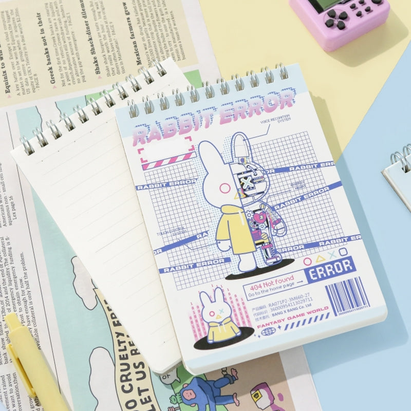 Cute Cartoon Bunny Coil-Bound Journal Notebook b3