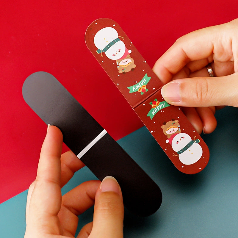 Cute Cartoon Christmas Magnetic Bookmarks c2