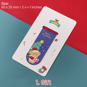 Cute Cartoon Christmas Magnetic Bookmarks sku-1