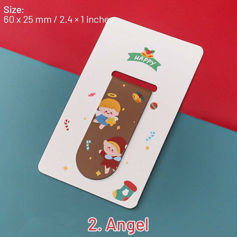 Cute Cartoon Christmas Magnetic Bookmarks sku-2