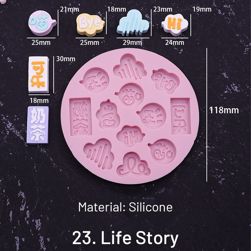 Cute Cartoon Silicone Wax Seal Mold sku-23