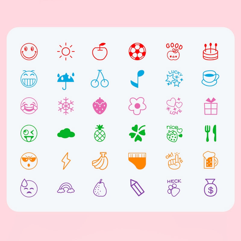 Cute Cartoon Style Scrapbook Stamp Set b3