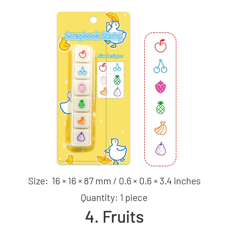 Cute Cartoon Style Scrapbook Stamp Set sku-4