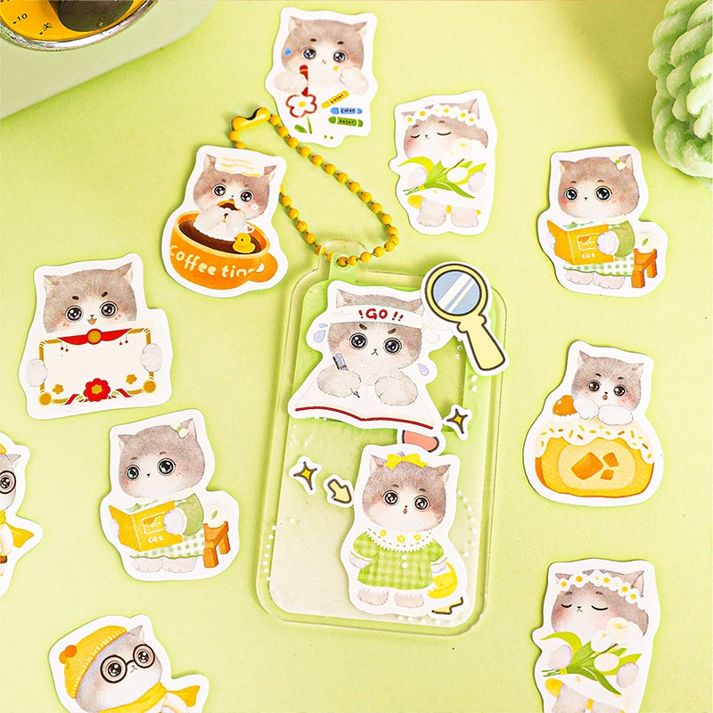 Cute Cat Die-Cut Stickers b6