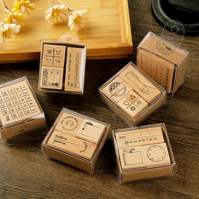 Cute Journal Decoration Wood Ruber Stamp a